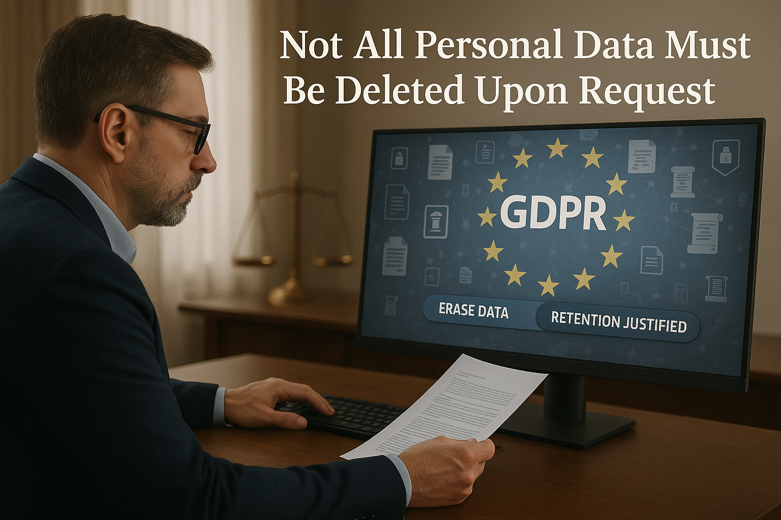 Why Not All Personal Data Must Be Deleted Upon Request