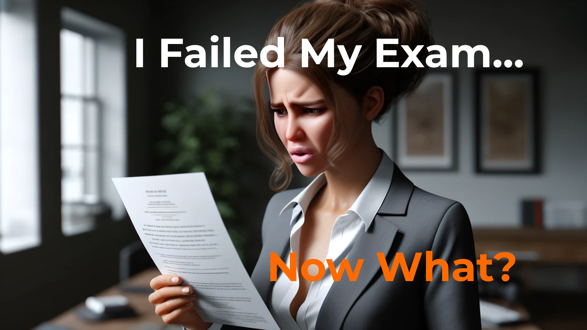 I Failed My Exam... Now What?
