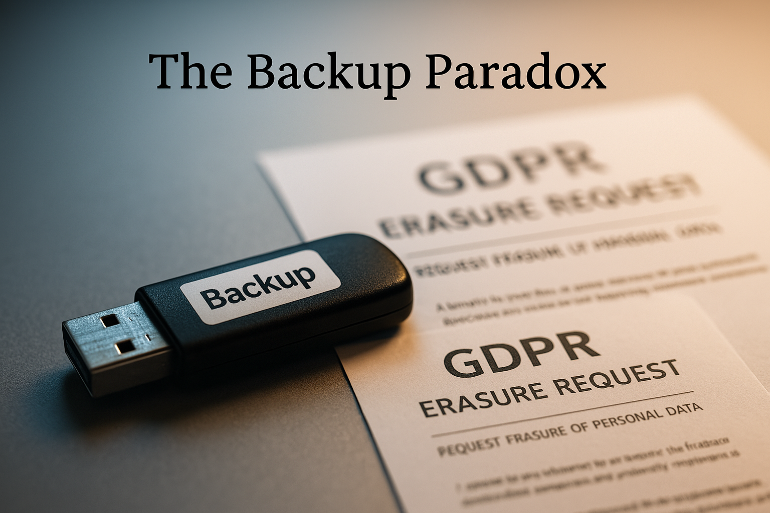 The Backup Paradox and GDPR